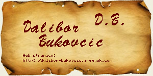 Dalibor Bukovčić vizit kartica